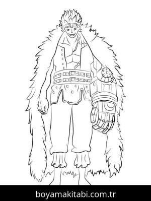 One Piece boyama sayfası – kolay boyama, eğitici aktivite