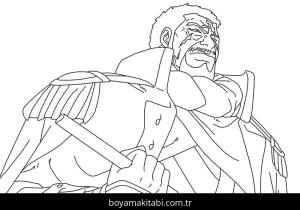 One Piece boyama sayfası – renkli çizimler, okul öncesi