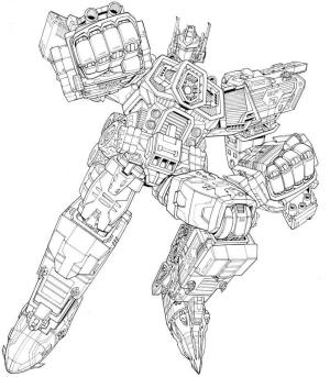 Optimus Başbakan boyama sayfası,  coloring page, Güçlü Optimum, 