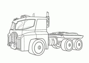 Optimus Başbakan boyama sayfası,  coloring page, Optimus Prime Kamyon, 