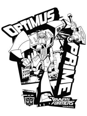 Optimus Başbakan boyama sayfası,  coloring page, Optimus Koşu, 