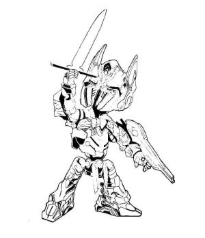 Optimus Başbakan boyama sayfası,  coloring page, Optimus Prime Chibi, 