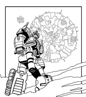 Optimus Başbakan boyama sayfası,  coloring page, Optimus ve Cybertron, 