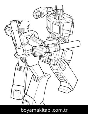 Optimus Prime boyama sayfası – yaratıcılığı geliştirir, keyifli zaman