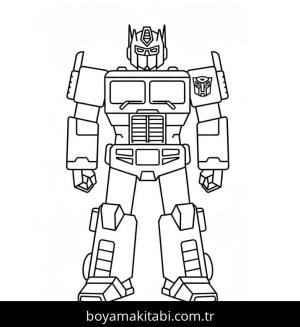 Optimus Prime boyama sayfası – keyifli zaman, renkli çizimler