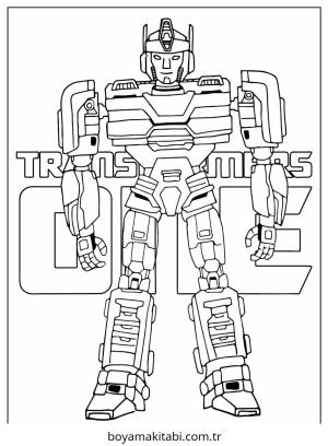 Optimus Prime boyama sayfası – ücretsiz yazdır, boyama etkinliği
