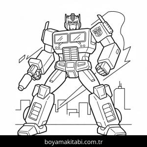Optimus Prime boyama sayfası – yaratıcılığı geliştirir, keyifli zaman