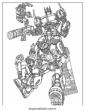 Optimus Prime boyama sayfası – yaratıcılığı geliştirir, keyifli zaman