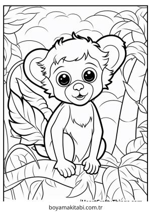 Orman Hayvanları boyama sayfası – keyifli zaman, renkli çizimler