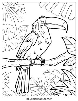 Orman Hayvanları boyama sayfası – eğlenceli etkinlik, el becerilerini geliştirir