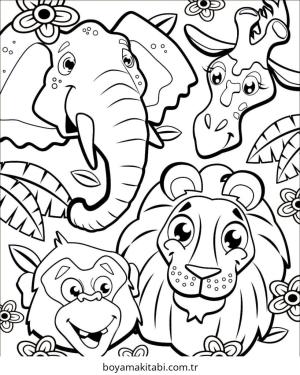 Orman Hayvanları boyama sayfası – ücretsiz yazdır, boyama etkinliği
