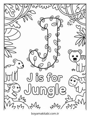 Orman boyama sayfası – boyama etkinliği, çocuk aktivitesi
