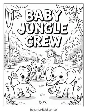 Orman boyama sayfası – çocuklar için, çizgi film temalı