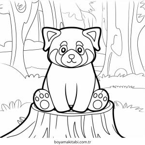 Orman boyama sayfası – yaratıcılığı geliştirir, keyifli zaman