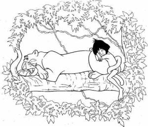 Ormanın Kitabı boyama sayfası,  coloring page, Ormanın Ücretsiz Kitabı, 