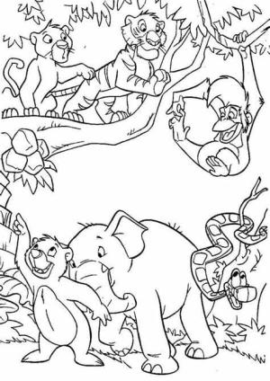 Ormanın Kitabı boyama sayfası,  coloring page, Ormanın Yazdırılabilir Kitabı, 