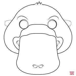 Ornitorenk boyama sayfası, Platypus coloring page, , platypus platypus mask 