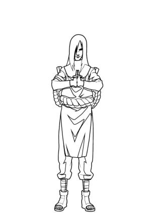 Orochimaru boyama sayfası,  coloring page, Müthiş Orochimaru, 