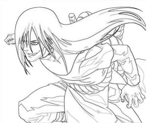 Orochimaru boyama sayfası,  coloring page, Komik Orochimaru, 