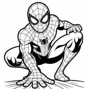 Örümcek Adam boyama sayfası, Spiderman coloring page, Örümcek Adam’ı güçlü çiz, 