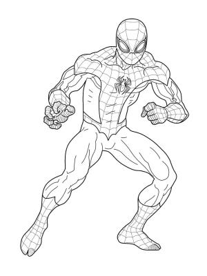 Örümcek Adam boyama sayfası, Spiderman coloring page, Orumcek adam savasmaya hazir, 