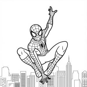 Örümcek Adam boyama sayfası, Spiderman coloring page, Örümcek Adam kolay, 