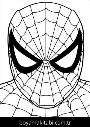 Örümcek Adam boyama sayfası – PDF indir, sevimli karakter