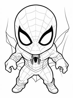 Örümcek Adam boyama sayfası, Spiderman coloring page, Orumcek adam ipek oruyor, 