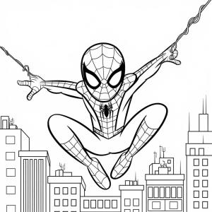 Örümcek Adam boyama sayfası, Spiderman coloring page, Örümcek Adam basittir, 