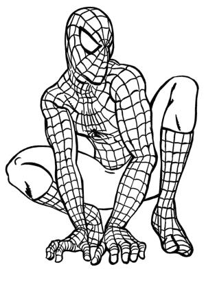 Örümcek Adam boyama sayfası, Spiderman coloring page, , 