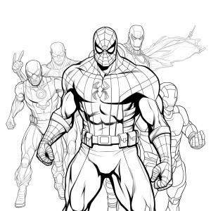 Örümcek Adam boyama sayfası, Spiderman coloring page, Orumcek adam ve super kahramanlar, 