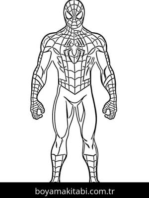 Örümcek Adam boyama sayfası – okul öncesi, evde etkinlik