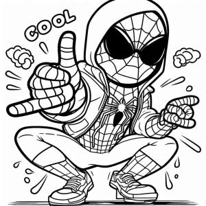 Örümcek Adam boyama sayfası, Spiderman coloring page, Örümcek Adam temel, 