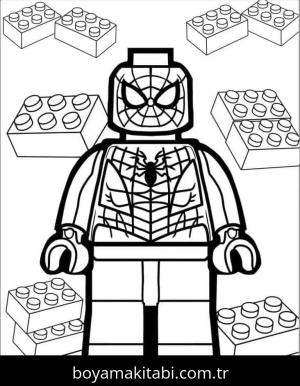 Örümcek Adam boyama sayfası – kolay boyama, eğitici aktivite