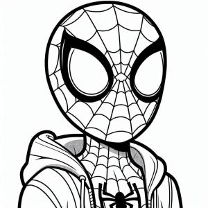 Örümcek Adam boyama sayfası, Spiderman coloring page, Örümcek Adam yüzü çiz, 