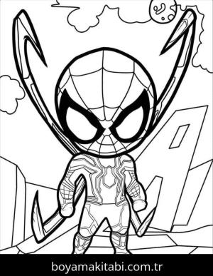 Örümcek Adam boyama sayfası – yaratıcılık, eğlenceli etkinlik