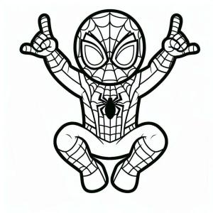 Örümcek Adam boyama sayfası, Spiderman coloring page, Orumcek adam ag atiyor, 