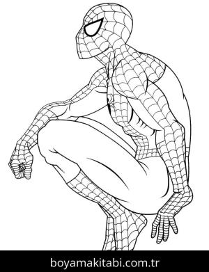 Örümcek Adam boyama sayfası – yaratıcılığı geliştirir, keyifli zaman