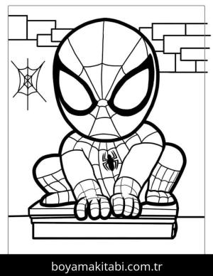 Örümcek Adam boyama sayfası – yaratıcılığı geliştirir, keyifli zaman