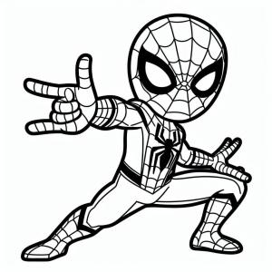 Örümcek Adam boyama sayfası, Spiderman coloring page, Örümcek Adam sevimli ücretsiz, 