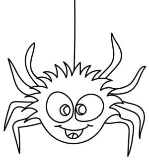 Örümcek boyama sayfası,  coloring page, Bebek Örümcek, 