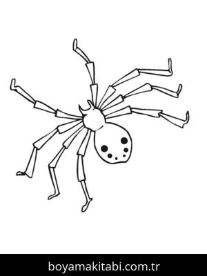 Örümcek boyama sayfası – yaratıcılığı geliştirir, keyifli zaman