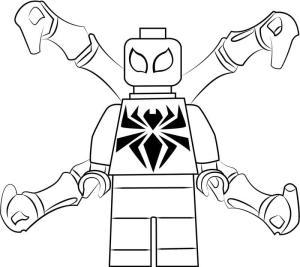 Örümcek boyama sayfası,  coloring page, Lego Demir Örümcek, 