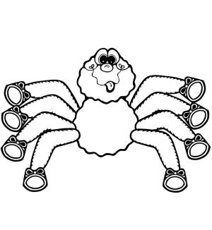 Örümcek boyama sayfası,  coloring page, Sevimli örümcek, 