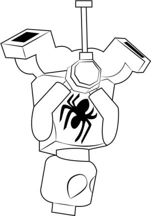 Örümcek boyama sayfası,  coloring page, Lego Örümcek Adam, 