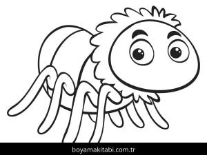 Örümcek boyama sayfası – ücretsiz yazdır, boyama etkinliği