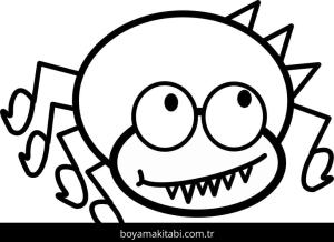 Örümcek boyama sayfası – eğitici aktivite, yaratıcılık