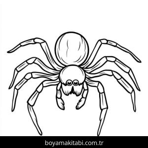 Örümcek boyama sayfası – yaratıcılığı geliştirir, keyifli zaman