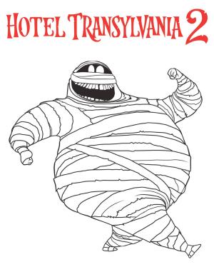 Otel Transilvanya boyama sayfası,  coloring page, Murray Otel Transylvanya, 