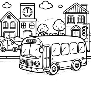 Otobüs boyama sayfası,  coloring page, Otobüs 7, 